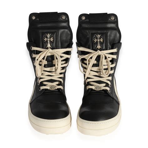 rick owens chrome hearts geobaskets